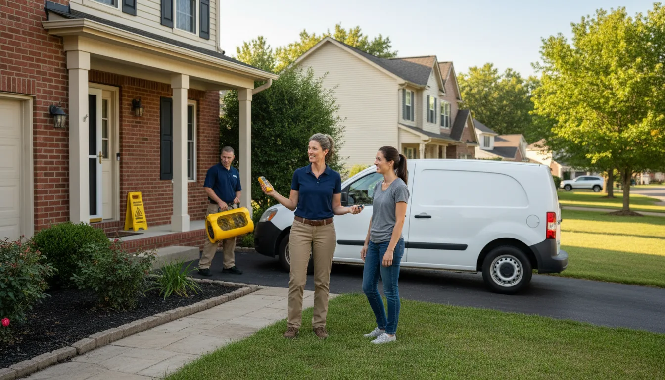 Water restoration image for Dehumidification And Cleanup Services in Mackville, KY